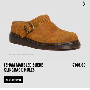 BROWN+MUSTARD MARBLED HAIRY SUEDE. SOLD OUT. Original box.